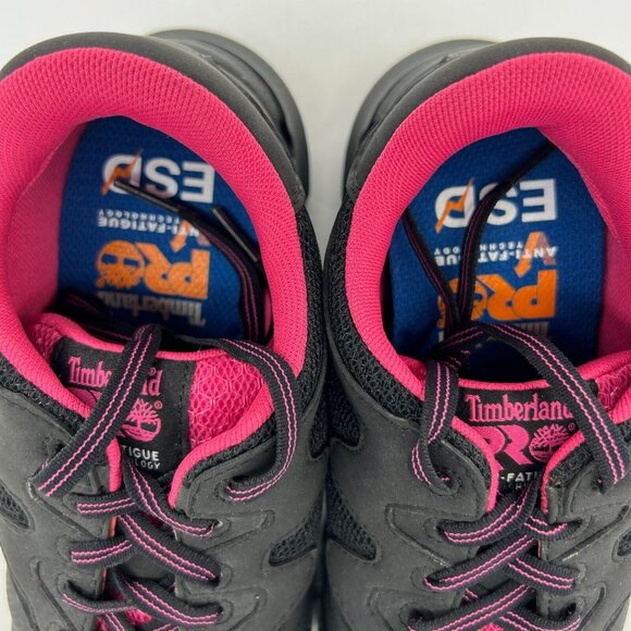 Timberland Pro Womens 92669 Powertrain Alloy Toe Lace Up Size 10M Work Shoes - Picture 6 of 11